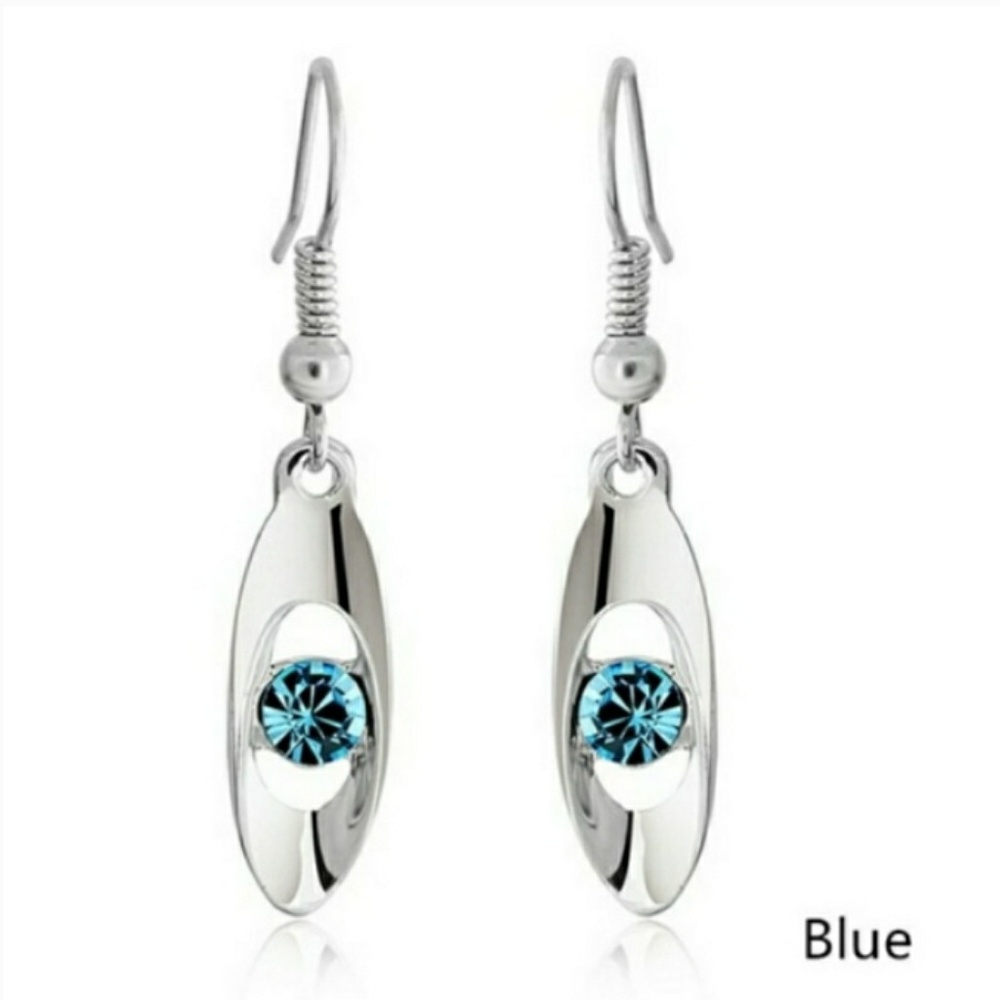 🎀Stunning 925 Crystal Droplet Earrings - Picture 6 of 8